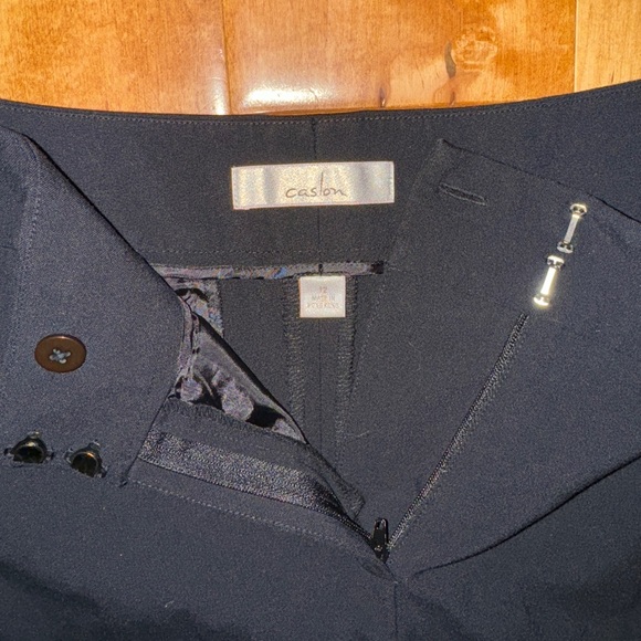 Caslon Nordstrom Straight Leg Work Pants Professional Trousers in Black - Picture 5 of 9